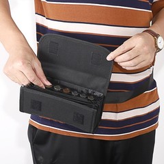 Euro Coin Holder Dispenser Fanny Pack Banknote Waiters Purse Organizer Belt