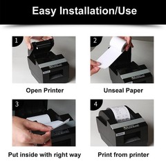 2-1/4″ X 85′ Thermal Paper Rolls for Credit Card -2.25 x 85 ft Thermal Paper …
