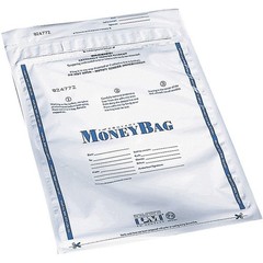 Pm Company PMC58001 Plastic Deposit Money Bag 9″x12″ White 100/pack