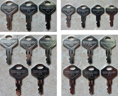 MS 010 Cash Drawer Keys Fits Star Micronics, NCR, Aloha, International 010R 010L
