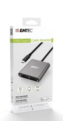 EMTEC ECCAREADT610C Type-C 3-in-1 Card Reader