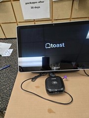 Toast Flex TT200 POS Point of Sale System dual display Screen with Power Supply