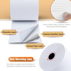 50 Rolls 2 1/4 x 165 Thermal Paper POS Receipt Paper