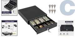 Durable Electronic Cash Drawer for Small Businesses – Key-Lock & Removable Tray