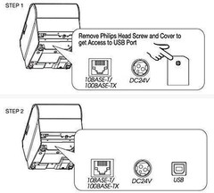 Epson C31CA85656 TM-T88V Thermal Receipt Printer with Power Supply, Energy…