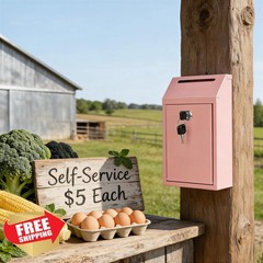 Sumerfnt Pink Locking Cash Box Slot