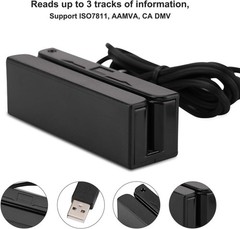 USB Swipe Magnetic Credit Card Reader 3 Tracks Mini Smart Card Reader