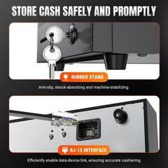 Tera 16 Cash Register Drawer For Point Of Pos System 6 Bill 4 Coin Cash Tray 6