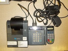 VeriFone Printer Pin Pad Card Reader Set 250 P002-113-00 P003-160-02 Tranz330