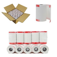 Shrink wrapped 50 Rolls 2 1/4″ x 50′ First Data FD130 FD50 Thermal Paper 50Rolls