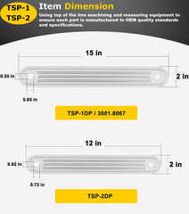 Camoo TSP-1 & TSP-2DP Transom Support Plate Kit for Top Bolt Holes Standard and