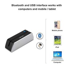 Deftun Bluetooth MSR-X6(BT) MSRX6BT Stripe Card Reader Encoder Mini Black