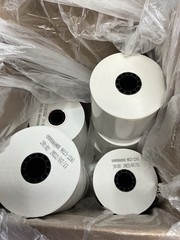 3 1/8″ (80 mm) x 170′ Iconex Full-Tack Sticky Media Linerless Labels (10 rolls)