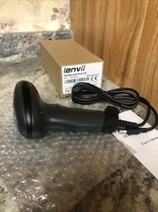 Open Box Lenvii 2D Wired Handheld High Speed Barcode Scanner C200-2D-USB