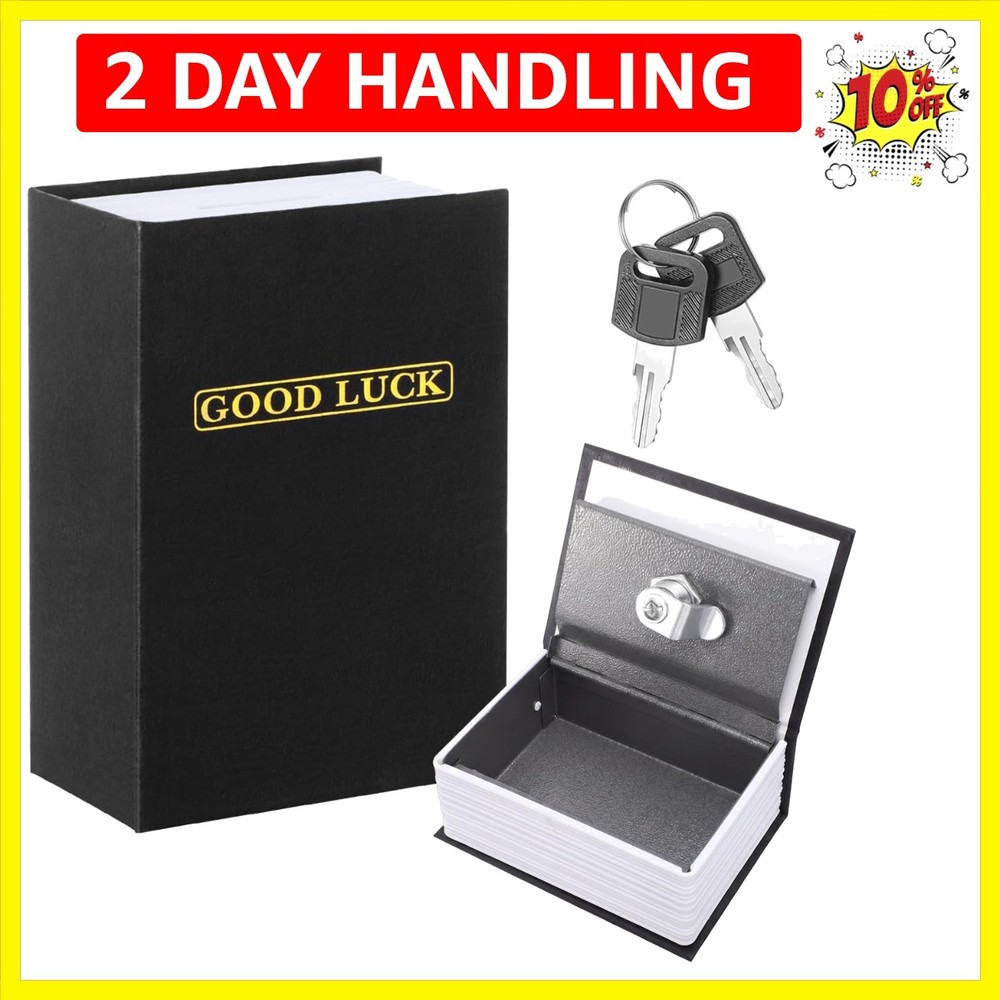 Metal Box for Gamblers, Pocket Winners Bank Casino Cash Lock Box with 2 Keys,…