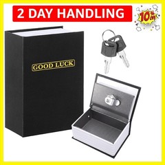 Metal Box for Gamblers, Pocket Winners Bank Casino Cash Lock Box with 2 Keys,…