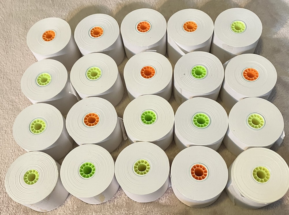 Paper Rolls One-Ply Adding Machine/Calculator 2-1/4″ width, 20 Count