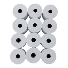 12 Rolls 2.25″ x 150′ Single Ply White Bond Paper POS Rolls 9074-0510