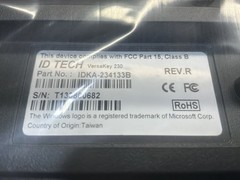 ID Tech VersaKey Compact POS Keyboard w/ MagStripe Reader IDKA-234133B/JUA3904