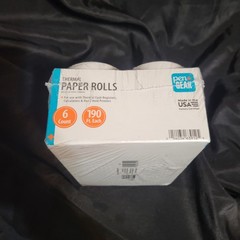Pen+Gear Thermal Paper Rolls 6 Count 3.12 in x 190 ft Cash Registers Printers