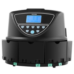 USD Coin Sorter with Screen Display Holds up to 2000 Coins 5 Coin Tubes