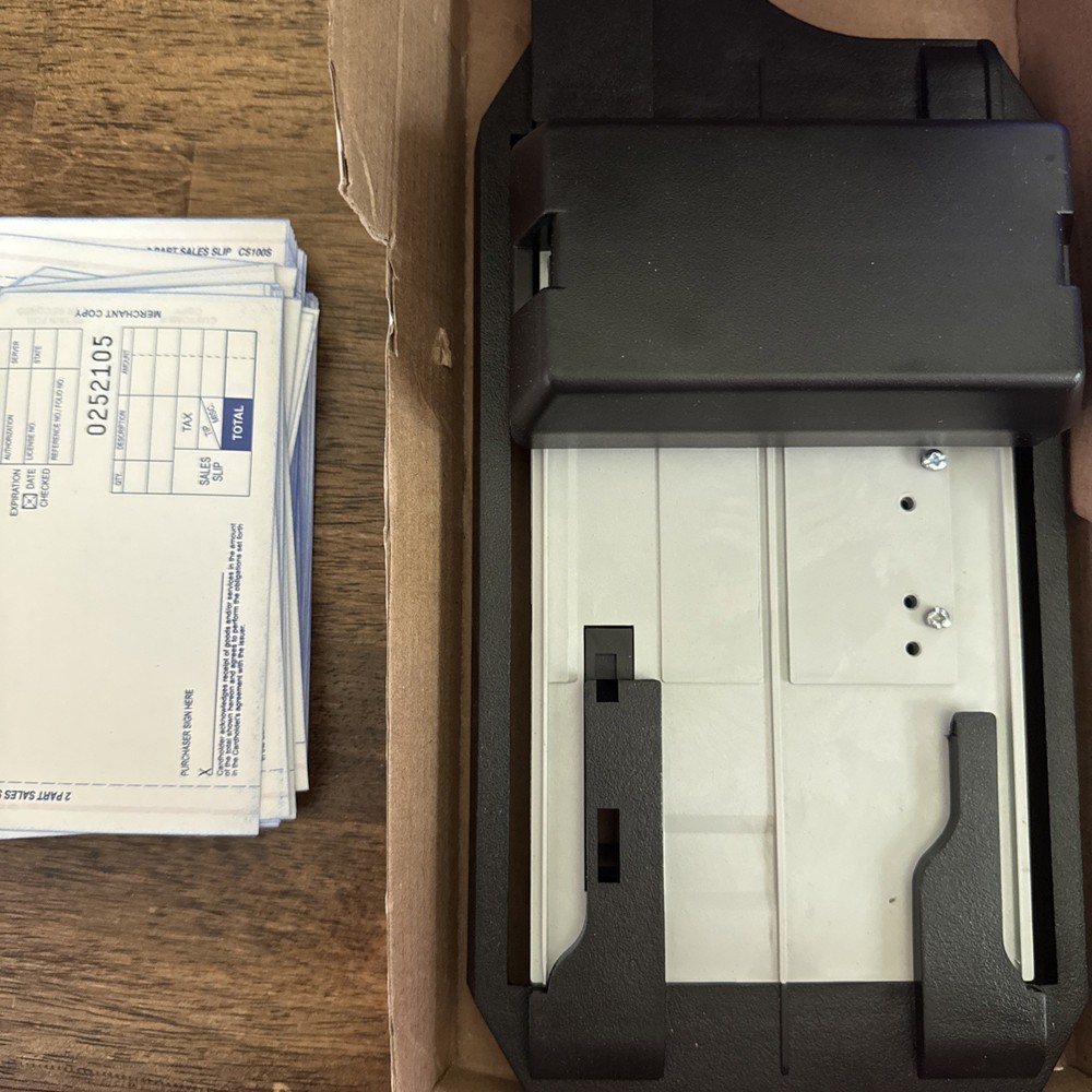 Addressograph Bartizan Credit Card Imprinter Flatbed Model 4850 NEW OPEN BOX