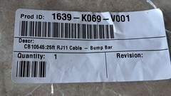 25′ RJ11 6-pin Bump Bar Serial Cable Fits NCR 1639-K069 CB10542, Aloha & Radiant