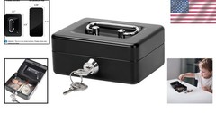 Elegant X-Small Cash Box with Lock – Secure Storage for Coins & Medication