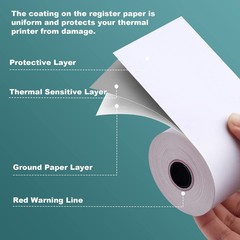 Thermal Paper 3 1/8 x 230ft POS Receipt 10 Rolls Cash Register TM-T88 T-20