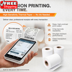 Square Terminal Paper Rolls 2 1/4″ X 55′ – BPA Free Thermal Receipt Paper for S