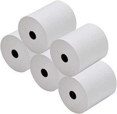Thermal Receipt Printer Paper Rolls 3 1/8 [80mm] [3.125 x 230′] – 5 Rolls