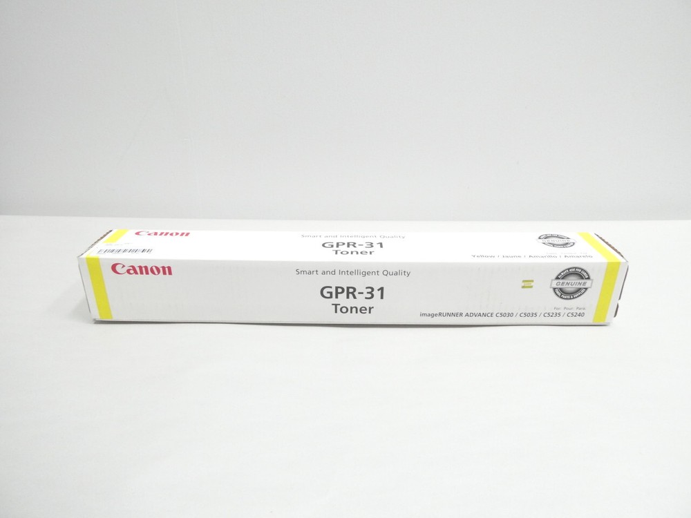 Genuine Oem Canon GPR-31 Yellow Toner Cartridge