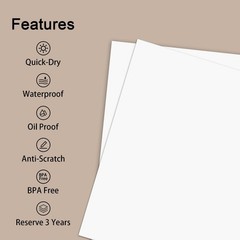 A4 Thermal Paper 100 Sheets, 8.27×11.69 Inch, Printer Compatible