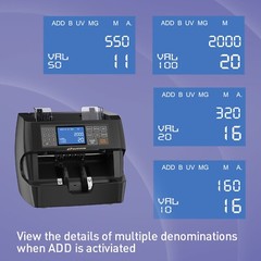 NUCOUN NC-5 Bill Counter Money Counter Machine Value Count Currency Detector