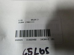 Zebra 170XIIII 170-741-00000 Thermal Label Printer 90-264v-ac