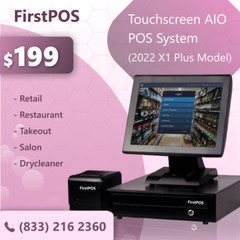 15 Touchscreen POS Cash Register Till System For All Businesses