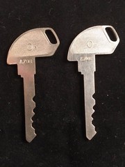 TEC CASH REGISTER, OP KEY, #AZ08, SET OF 2