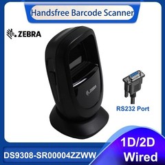Zebra DS9308-SR00004ZZWW RS232 1D 2D QR CODE Desktop Barcode Scanner with Cable