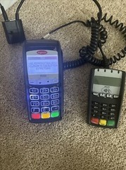 Ingenico iPP220 / ict220 credit debit card scanner connected