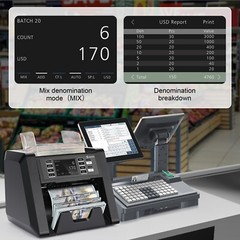 N30 Money Counter Machine Mixed Denomination Bill Value Counting Note Counter