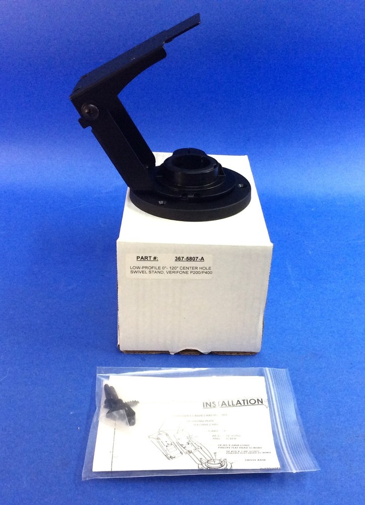 ENS Low Contour Round Base Stand Verifone P200, Vx80, Vx820 PN/ 367-5807-A