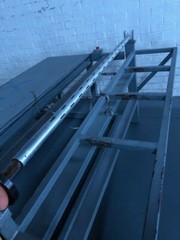 Material Unroll and Reroll Unit with Tapeler Applying System Mfg. Unknown Used