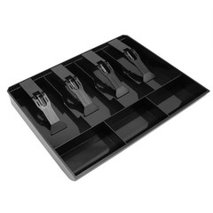 Cash Register Drawer Insert Tray with 4 Bill/3 Coin Compartments for Money St…