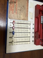 vintage manual credit card machine,”knuckle-buster,”