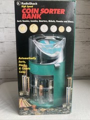 EUC RadioShack Motorized High Speed Coin Bank Sorting Machine Canadian Coins
