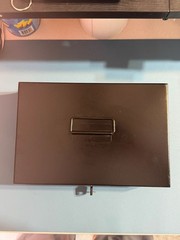 Honeywell 6113 Steel Cash Box with 4 Bill Clips and Removable Coin Tray
