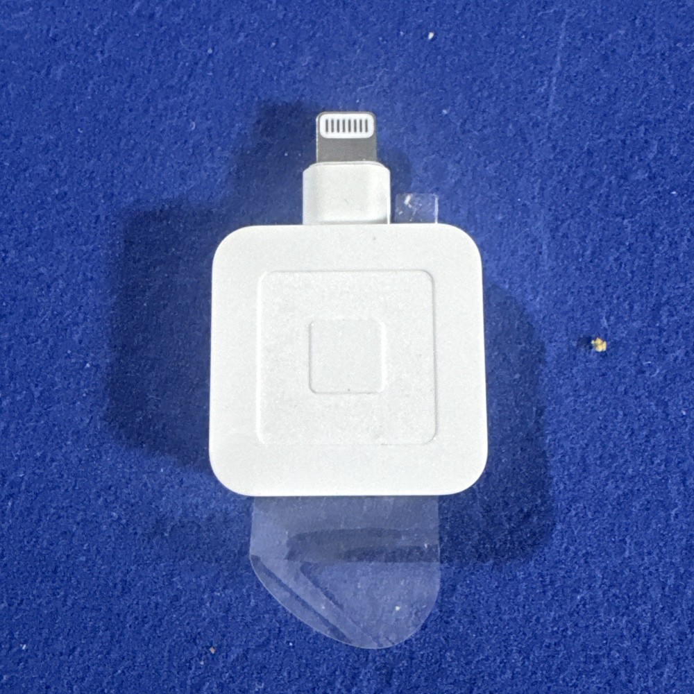 Square Credit Card Reader for Magstripe Lightning Connector for iPhone (No Box)