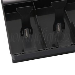 ABS Plastic Black Cash Register Drawer for Money Storage 12.68×9.65×1.38″