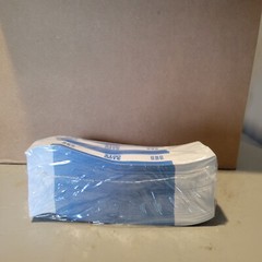 Box of 20 $100 Currency Straps/Bands, (1000 Ct/Unit), Self-Adhesive, Blue