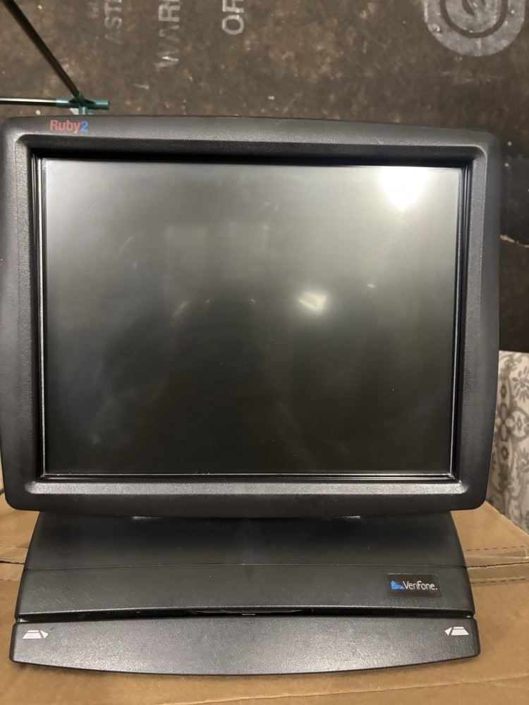 Verifone Ruby2 Touchscreen POS Terminal Model:RUBY2 CC NO.14-043 S/N:216-285-726